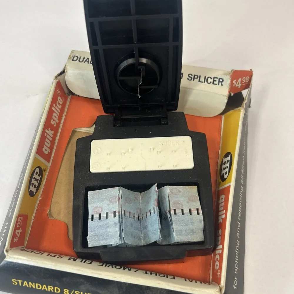 Vintage HP Quik Splicer Dual Eight / Movie‎ Film Interlock Butt Splicer Read